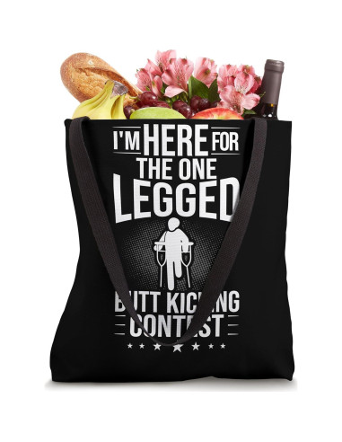 Bolsa Tote Conciencia Pérdida Extremidades Prótese Pierna 40.6 cm