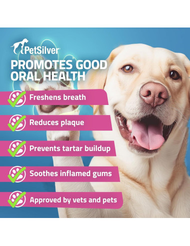 PetSilver Spray Dental para Perros y Gatos - 118 ml