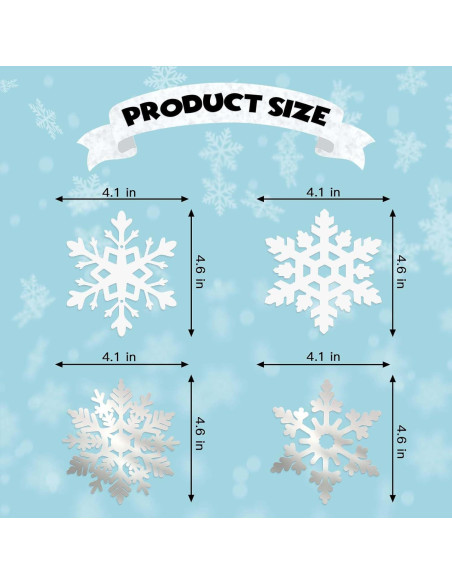 32 Espirales Colgantes Copos de Nieve PartyGarden - Decoración Invierno