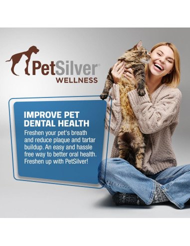 PetSilver Spray Dental para Perros y Gatos - 118 ml