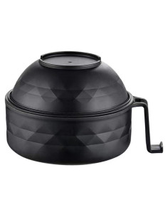 Tazón de Ramen para Microondas MIIDNTLX con Tapa - Negro