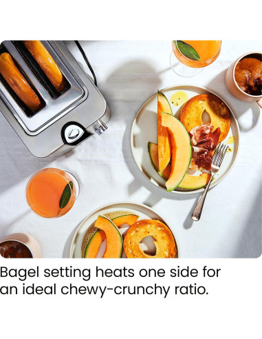 Tostadora Chefman 2 Rebanadas Acero Inoxidable 850W Plata