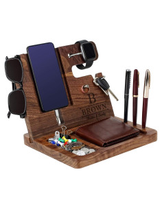 Estación de Acoplamiento de Madera Awofer - Organizador Personalizado