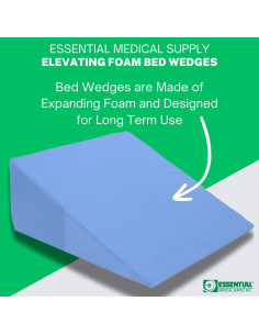 Almohada en cuña de espuma Essential Medical 19.05 cm azul 2