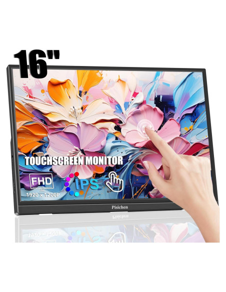 Monitor Portátil 16" FHD Táctil IPS USB-C HDMI Konowa
