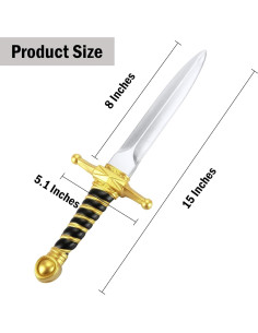 Espada de Espuma 38.1 cm Hapdream - Juguete Seguro para Disfraces 2