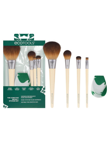 Set de Brochas y Esponja EcoTools Core Five - 5 Piezas