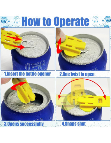 Abrebotellas Manual Rimoev, Paquete de 30 Coloridos para Latas
