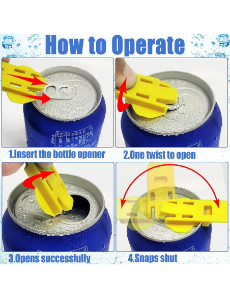 Abrebotellas Manual Rimoev, Paquete de 30 Coloridos para Latas