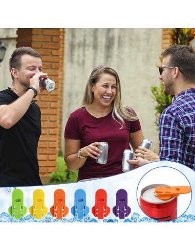 Abrebotellas Manual Rimoev, Paquete de 30 Coloridos para Latas