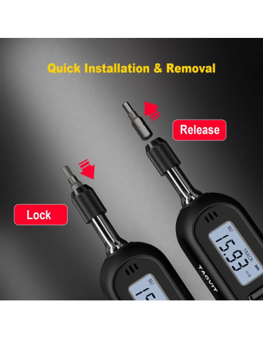 Destornillador de Par Digital TAGVIT 0.3-6 N.m 1/4" Ajustable