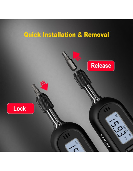 Destornillador de Par Digital TAGVIT 0.3-6 N.m 1/4" Ajustable