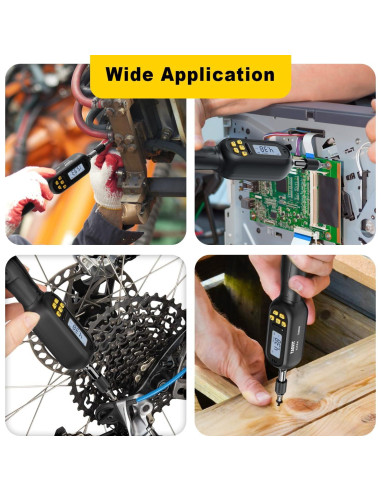 Destornillador de Par Digital TAGVIT 0.3-6 N.m 1/4" Ajustable