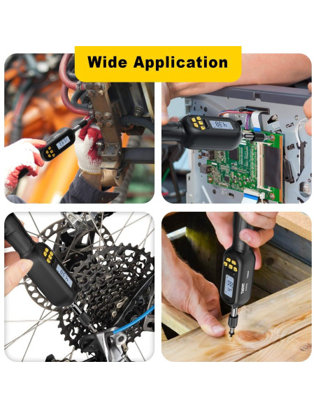 Destornillador de Par Digital TAGVIT 0.3-6 N.m 1/4" Ajustable