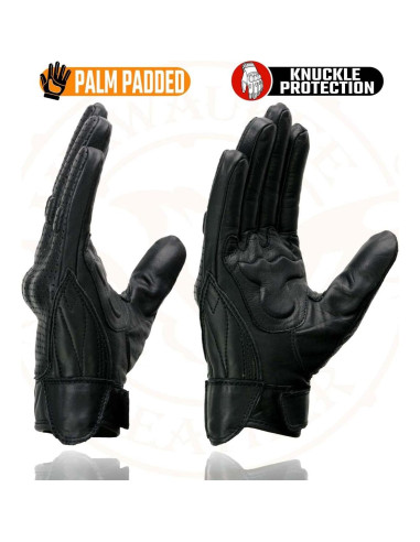 Guantes de Cuero para Motocicleta Milwaukee Leather MG7500 - X-Pequeño