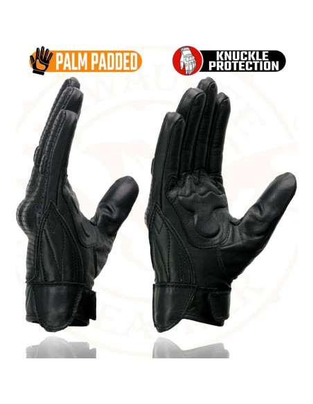 Guantes de Cuero para Motocicleta Milwaukee Leather MG7500 - X-Pequeño