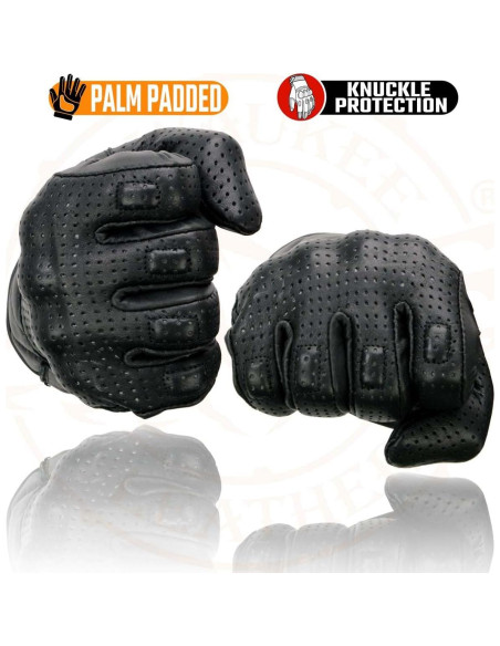 Guantes de Cuero para Motocicleta Milwaukee Leather MG7500 - X-Pequeño