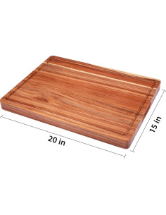 Tabla de Cortar de Madera de Acacia GAOMON 50.8x38.1 cm 2