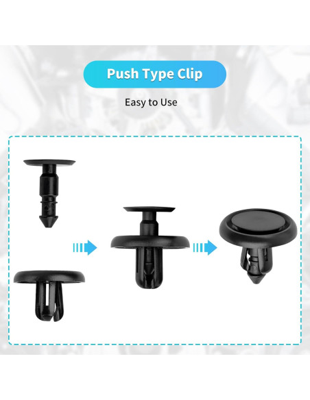 20 Clips de Retención para Toyota y Lexus - AOIT 90467-07201