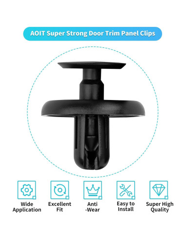 20 Clips de Retención para Toyota y Lexus - AOIT 90467-07201