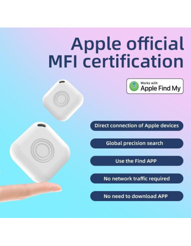 Rastreador Bluetooth Inteligente Gtminan Air-Tag Negro 1 Paquete