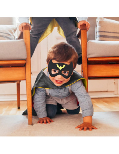 Capa de Disfraces para Niños - Superhéroe con Máscara y Cinturón