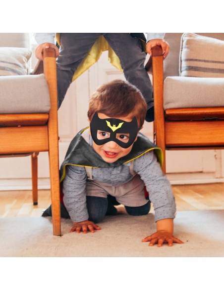 Capa de Disfraces para Niños - Superhéroe con Máscara y Cinturón