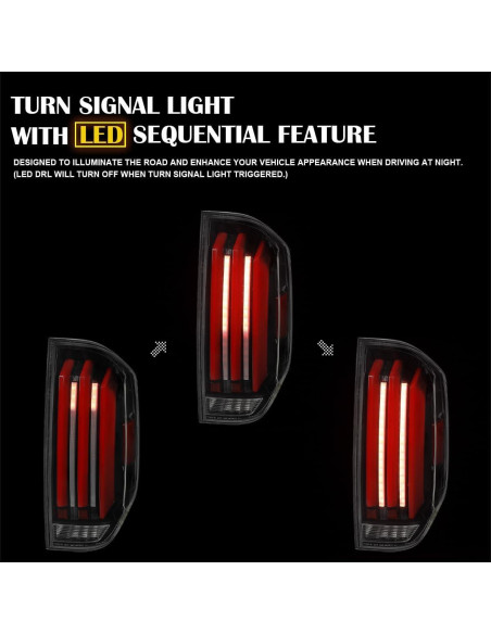 Luces Traseras LED ESPEJO-D para Toyota Tundra 2014-2021