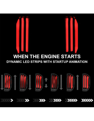 Luces Traseras LED ESPEJO-D para Toyota Tundra 2014-2021