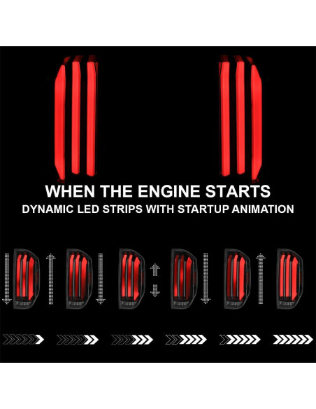 Luces Traseras LED ESPEJO-D para Toyota Tundra 2014-2021