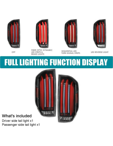 Luces Traseras LED ESPEJO-D para Toyota Tundra 2014-2021