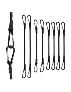 Cuerdas Bungee Cortas SDTC Tech 8 Piezas 15-25 cm Alta Resistencia