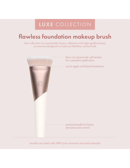 Brocha de Maquillaje Luxe Flawless EcoTools - Cerdas Sintéticas