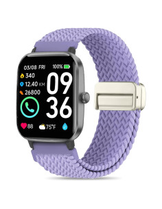 Correa de Nylon Elástico Woneligo para Reloj Inteligente 14.8-24.1 cm