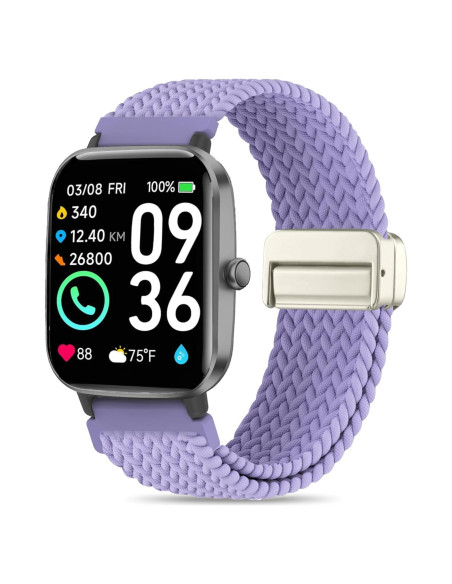 Correa de Nylon Elástico Woneligo para Reloj Inteligente 14.8-24.1 cm