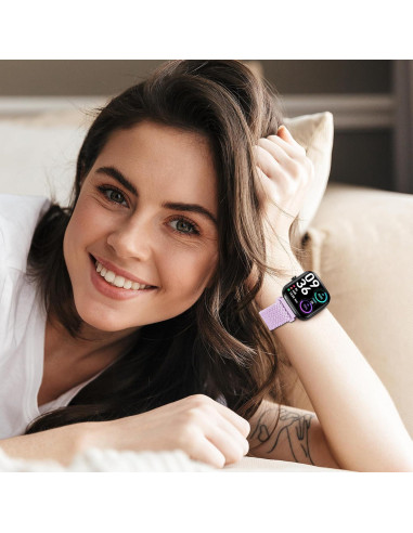 Correa de Nylon Elástico Woneligo para Reloj Inteligente 14.8-24.1 cm