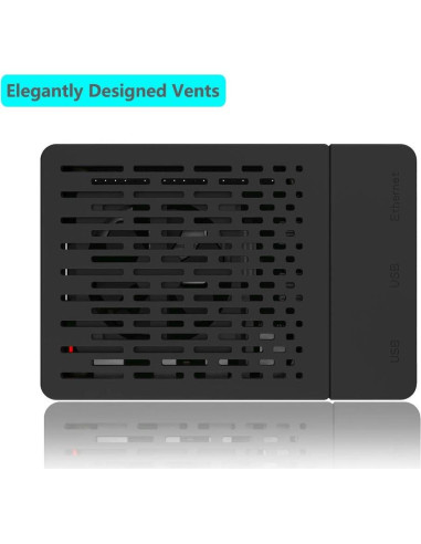 Caja de ABS para Raspberry Pi 4 iUniker con ventilador y disipador