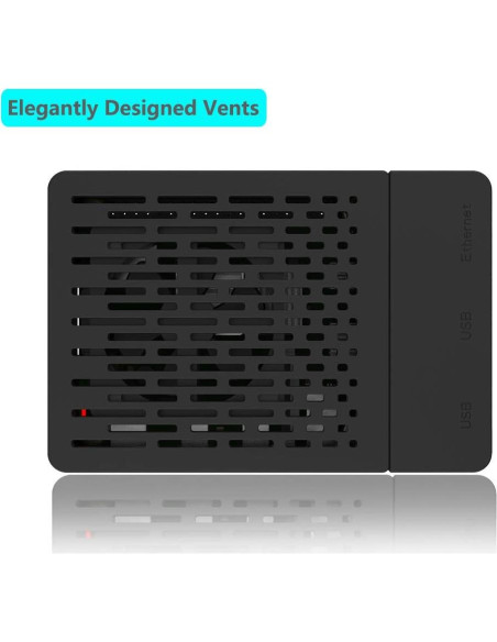 Caja de ABS para Raspberry Pi 4 iUniker con ventilador y disipador