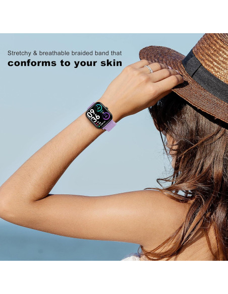 Correa de Nylon Elástico Woneligo para Reloj Inteligente 14.8-24.1 cm