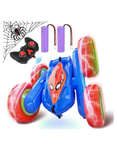Coche de Control Remoto CANKETEC Araña 4WD Acrobacias LED