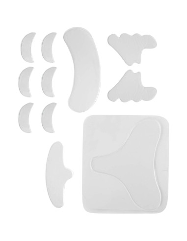 11 Piezas Parches Faciales de Silicona Anti-arrugas Brrnoo