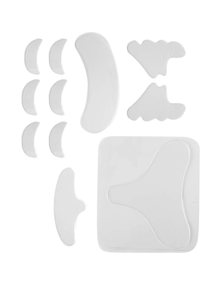 11 Piezas Parches Faciales de Silicona Anti-arrugas Brrnoo