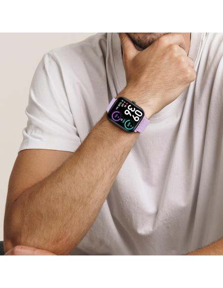 Correa de Nylon Elástico Woneligo para Reloj Inteligente 14.8-24.1 cm