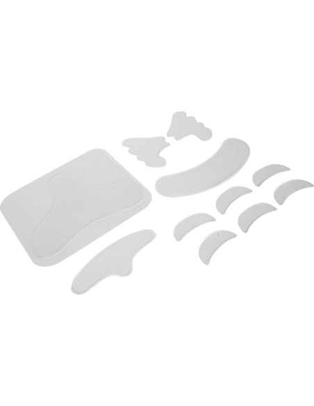 11 Piezas Parches Faciales de Silicona Anti-arrugas Brrnoo