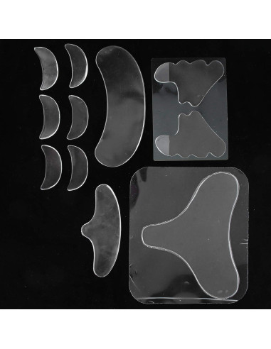 11 Piezas Parches Faciales de Silicona Anti-arrugas Brrnoo
