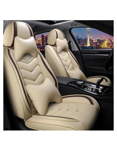 Fundas de Asiento Toyota 4Runner 2000-2025 CTDS Lujo 2 Asientos Beige