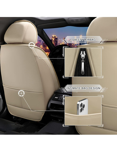 Fundas de Asiento Toyota 4Runner 2000-2025 CTDS Lujo 2 Asientos Beige