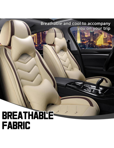 Fundas de Asiento Toyota 4Runner 2000-2025 CTDS Lujo 2 Asientos Beige