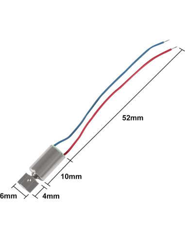 Motor Eléctrico de Vibración Micro Alinan 6x10mm 3V 12000RPM