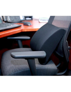 Cojín Lumbar DMI Espuma Viscoelástica Negro 35.56x33.02cm 2